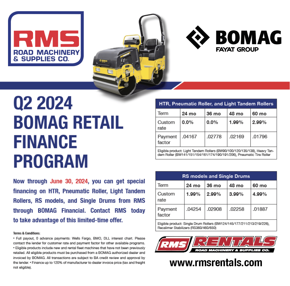 Bomag Q2 Promotion - Road Machinery & Supplies Co.