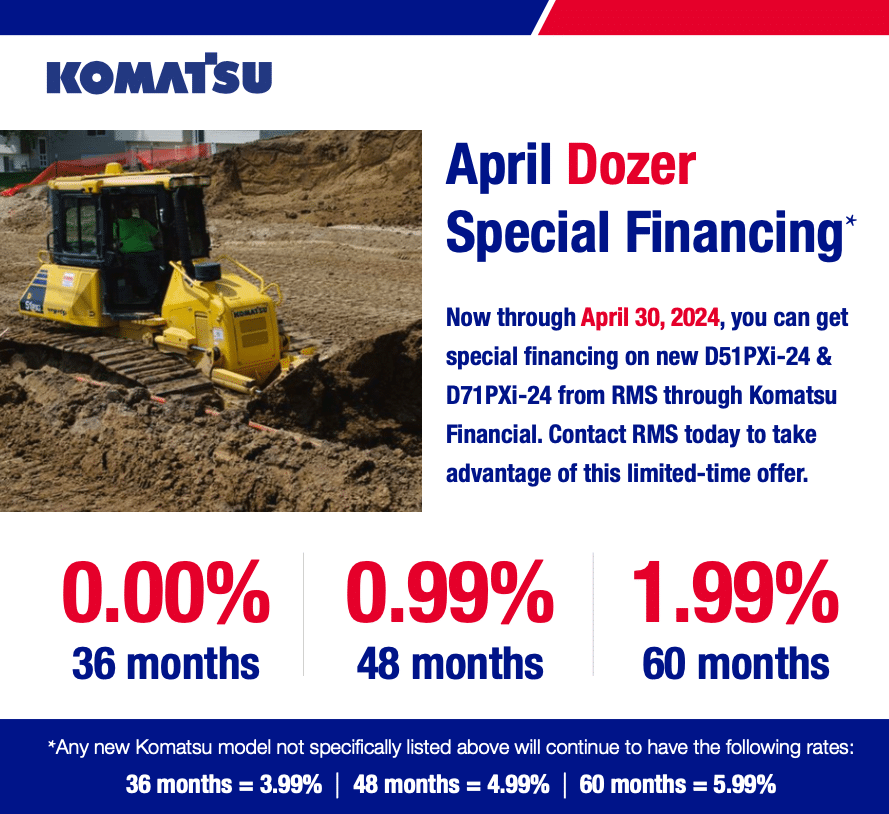 April Dozer Special Financing - Road Machinery & Supplies Co.