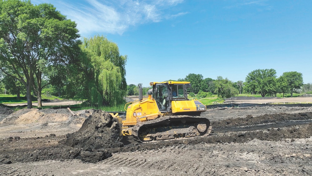 Komatsu D71PX dozer helps golf course shaper bring designs to life - Road Machinery & Supplies Co. News