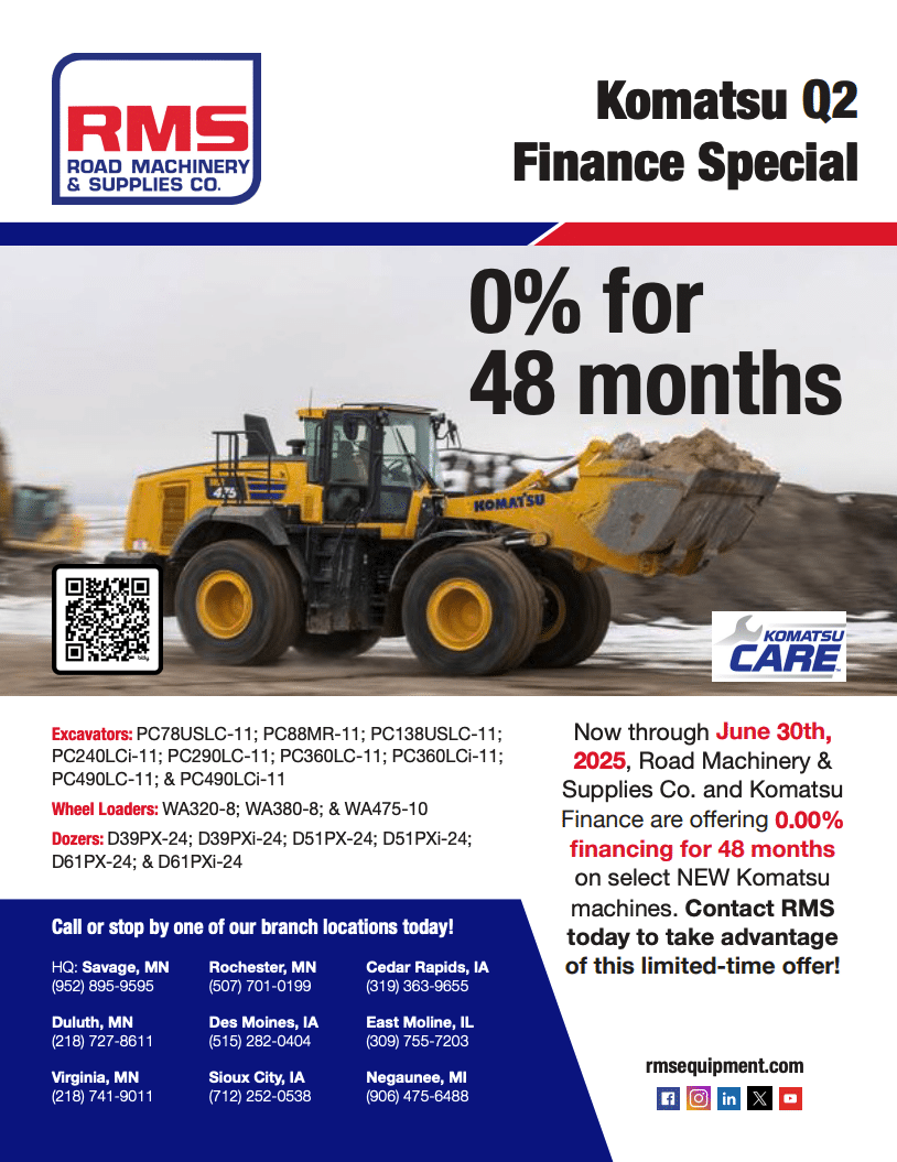 April - June 2025 Financing Offers - Road Machinery & Supplies Co.