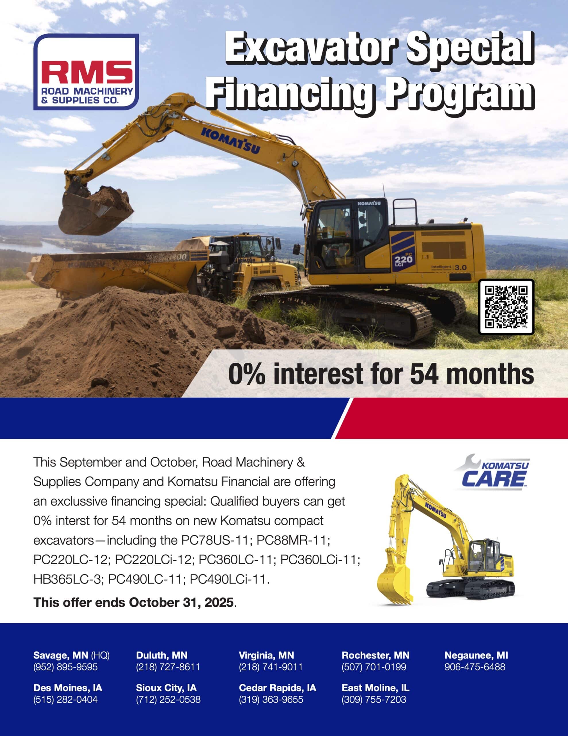 Excavator Special Financing (October 2025) Excavator Special Financing (October 2025)