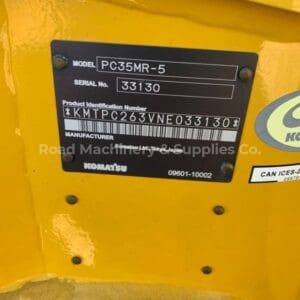 2022 Komatsu PC35MR-5 For Sale